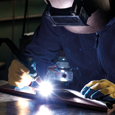 welder working in industry